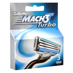 Gillette Mach3 Turbo 5er Pack Ersatzklingen